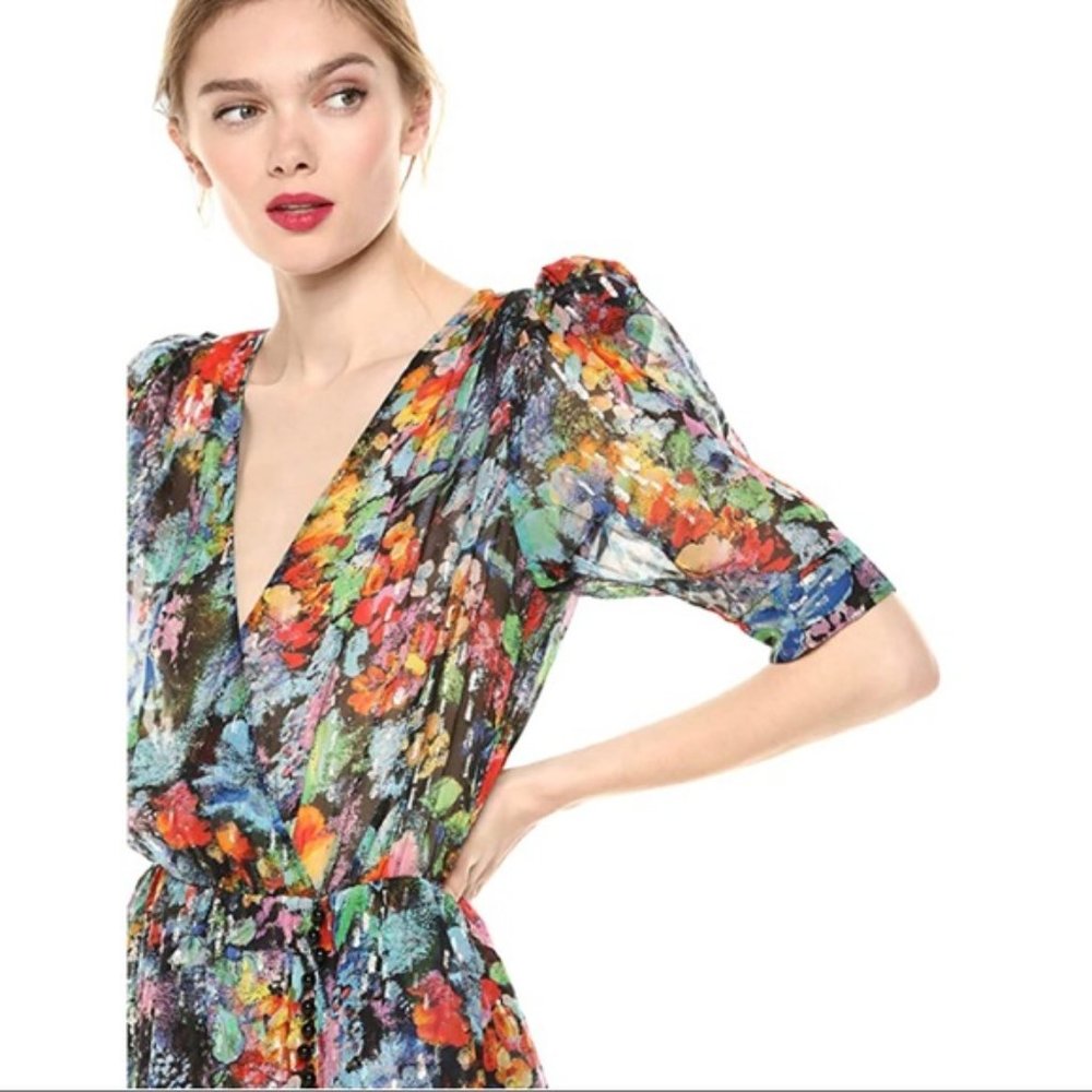 NWT THE KOOPLES Tokyo Night Silk Blend Dress